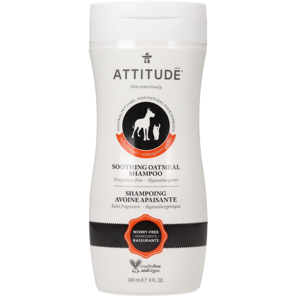 ATTITUDE Natural Pet  Shampoo Soothing Oatmeal 240ml