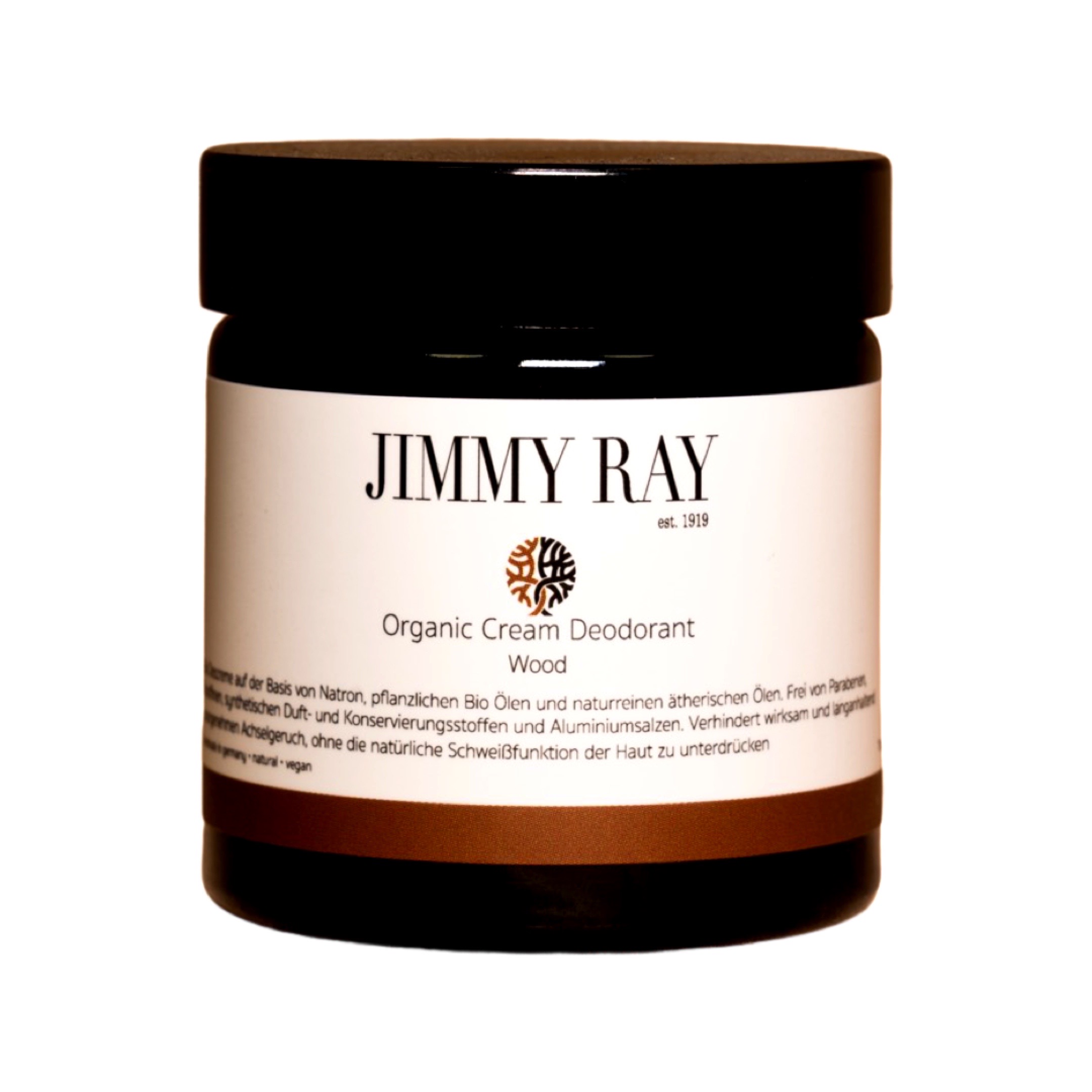 JIMMY RAY Organic Cream Deodorant Wood 75g